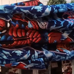 A Mens spiderman button down shirt